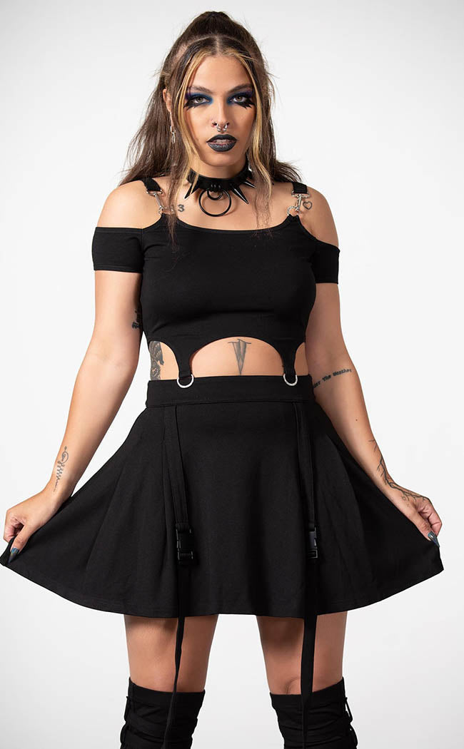 Hacked Detachable Skirt-Killstar-Tragic Beautiful