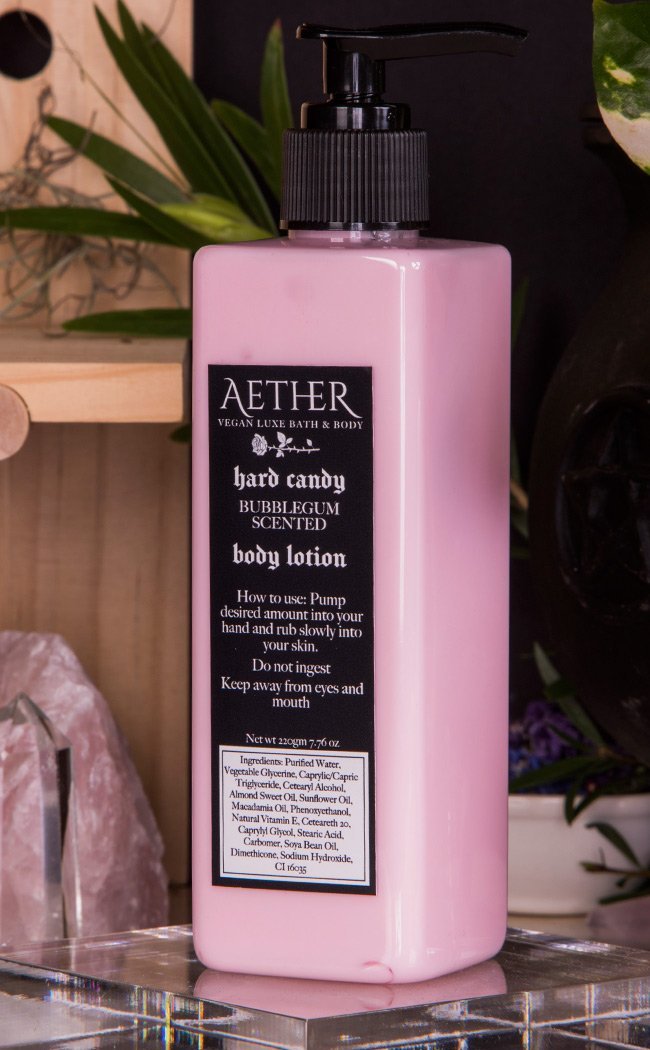 Hard Candy Bubblegum Scented Vegan Body Lotion-Aether-Tragic Beautiful