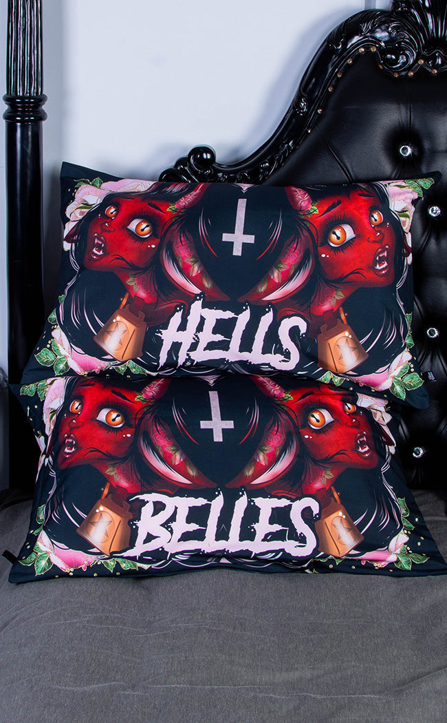 Hells Belles Pillow Slip Set-Rose Demon-Tragic Beautiful