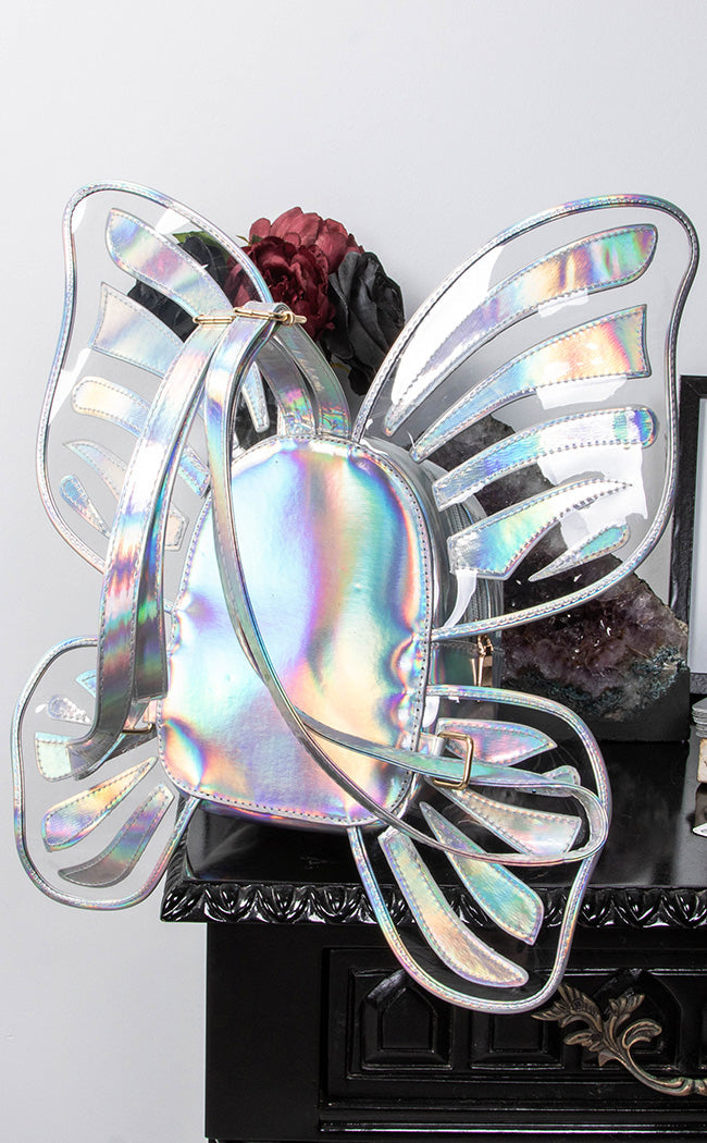 Holo Butterfly Mini Backpack | Holy Shiitake-Drop Dead Gorgeous-Tragic Beautiful