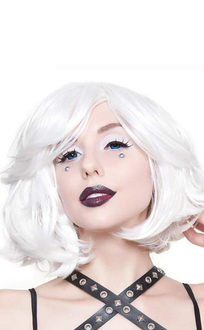 Hologram 12 inch White Bobbed Wig-Rockstar Wigs-Tragic Beautiful