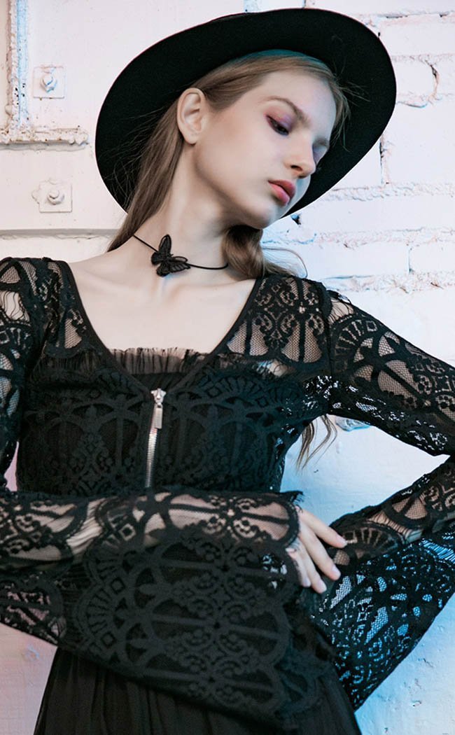 Punk Rave Australia In Bloom Lace Cardigan Witchy Gothic Clothing