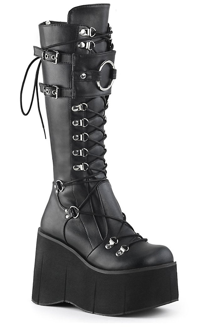 Kera-200 Knee High Platform Boots-Demonia-Tragic Beautiful