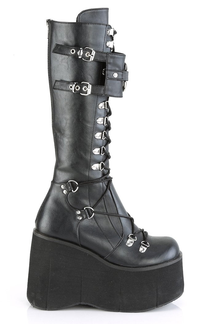 Kera-200 Knee High Platform Boots-Demonia-Tragic Beautiful