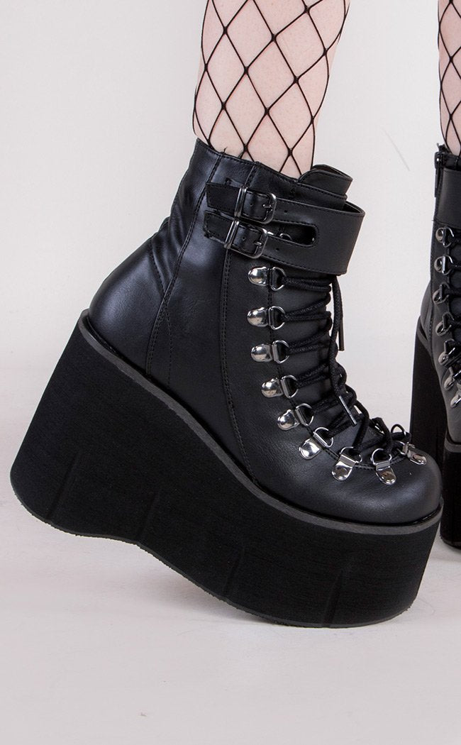 KERA-21 Black Boots-Demonia-Tragic Beautiful