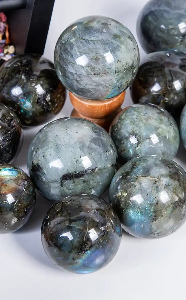 Labradorite Spheres-Crystals-Tragic Beautiful