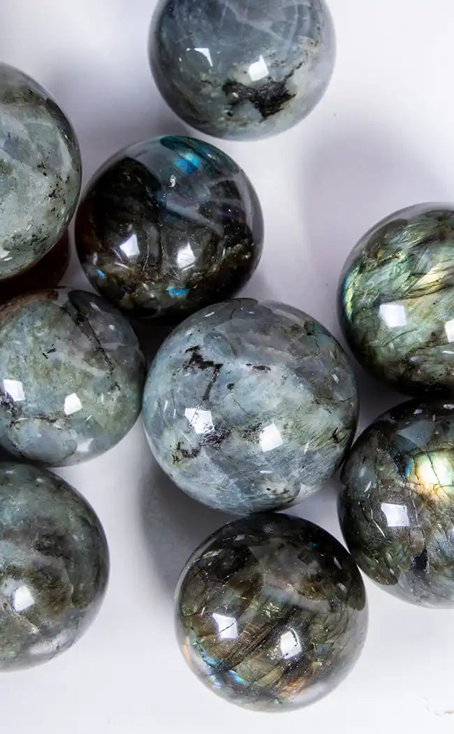 Labradorite Spheres-Crystals-Tragic Beautiful