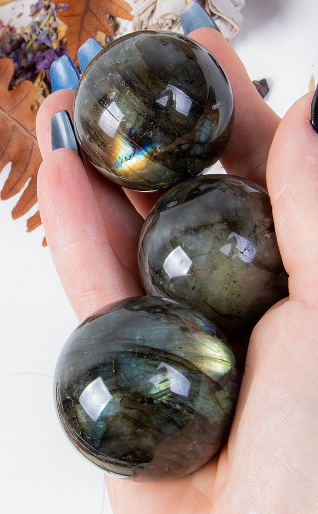 Labradorite Spheres-Crystals-Tragic Beautiful