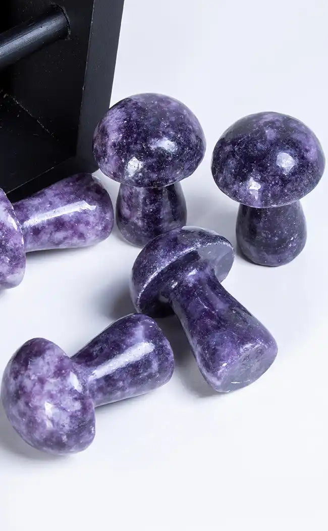 Lepidolite Crystal Mushrooms-Crystals-Tragic Beautiful