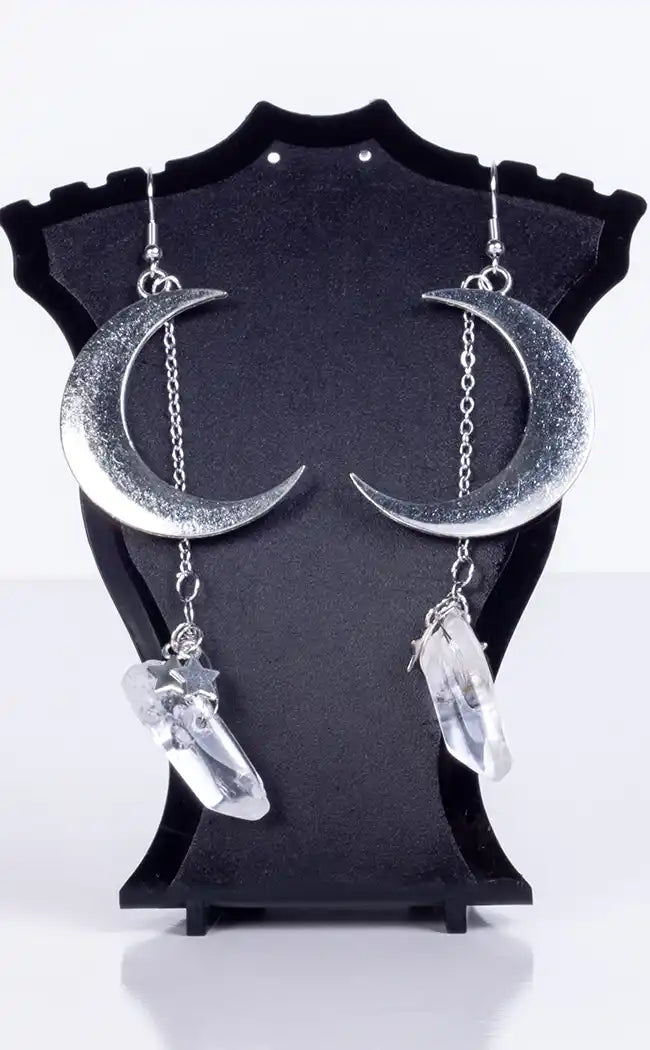 Light of the Moon Earrings-Gothic Jewellery-Tragic Beautiful