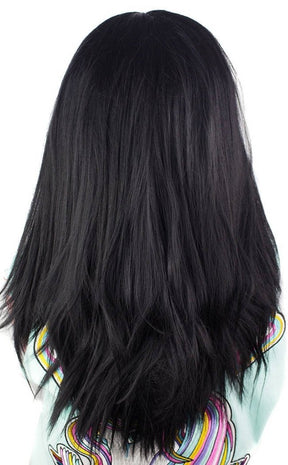 Long Straight 24" Black Lace Front Wig-Rockstar Wigs-Tragic Beautiful