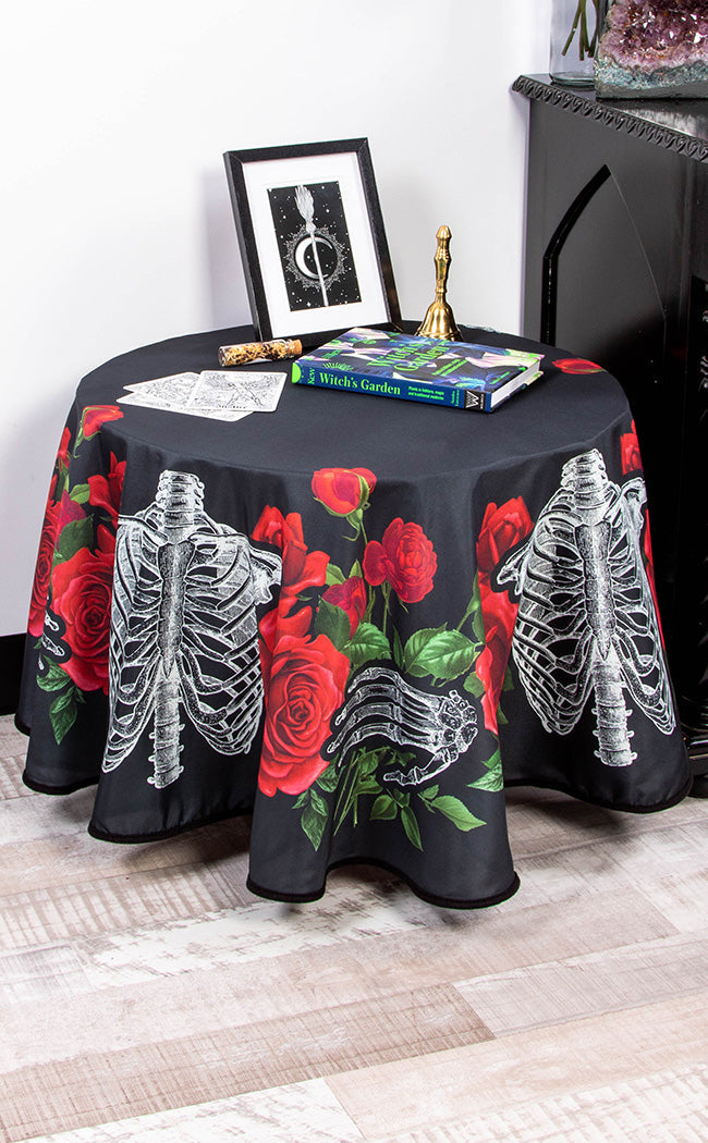 Love You To Pieces Round Tablecloth-The Haunted Mansion-Tragic Beautiful