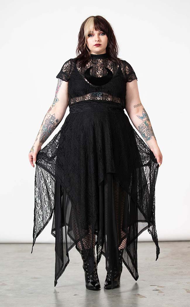 Plaid Skirt Gothic Skirts Plus Size HDE Women's Plus Size Mini