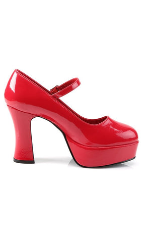 MARYJANE-50 Red Pat Heels-Funtasma-Tragic Beautiful