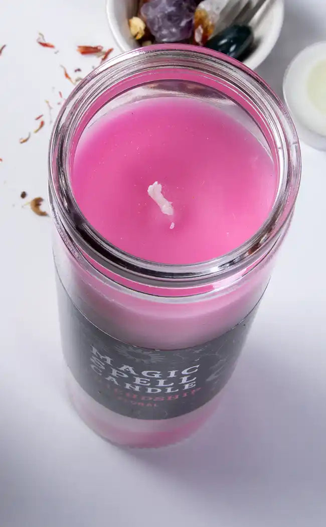 Magic Spell Candle | Pink | Friendship & Connection-Candle Magic-Tragic Beautiful