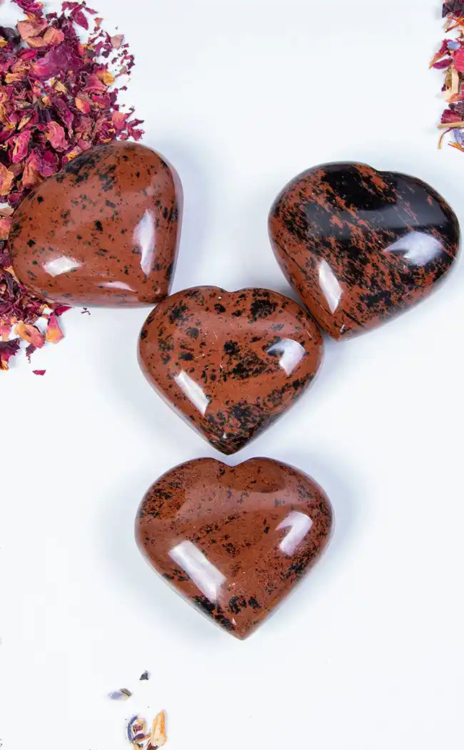 Mahogany Obsidian Heart-Crystals-Tragic Beautiful