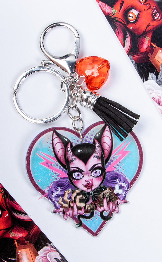 Man Eater Keychain-Rose Demon-Tragic Beautiful