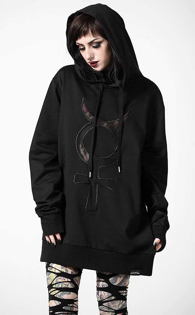 Mercury Rising Pull-Over Hoodie-Killstar-Tragic Beautiful