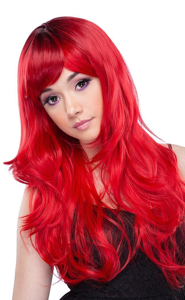 Michonne Fire Engine Red Wig-Rockstar Wigs-Tragic Beautiful