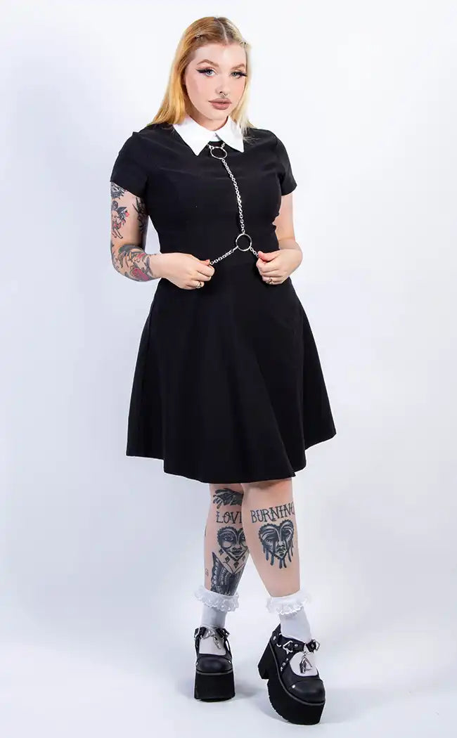 Nevermore Collar Dress-Sweet Vengeance-Tragic Beautiful