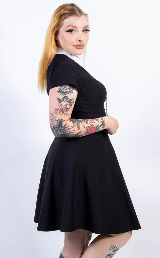 Nevermore Collar Dress-Sweet Vengeance-Tragic Beautiful