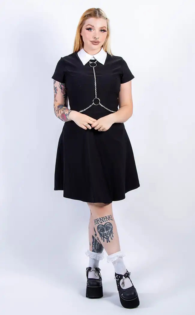 Nevermore Collar Dress-Sweet Vengeance-Tragic Beautiful