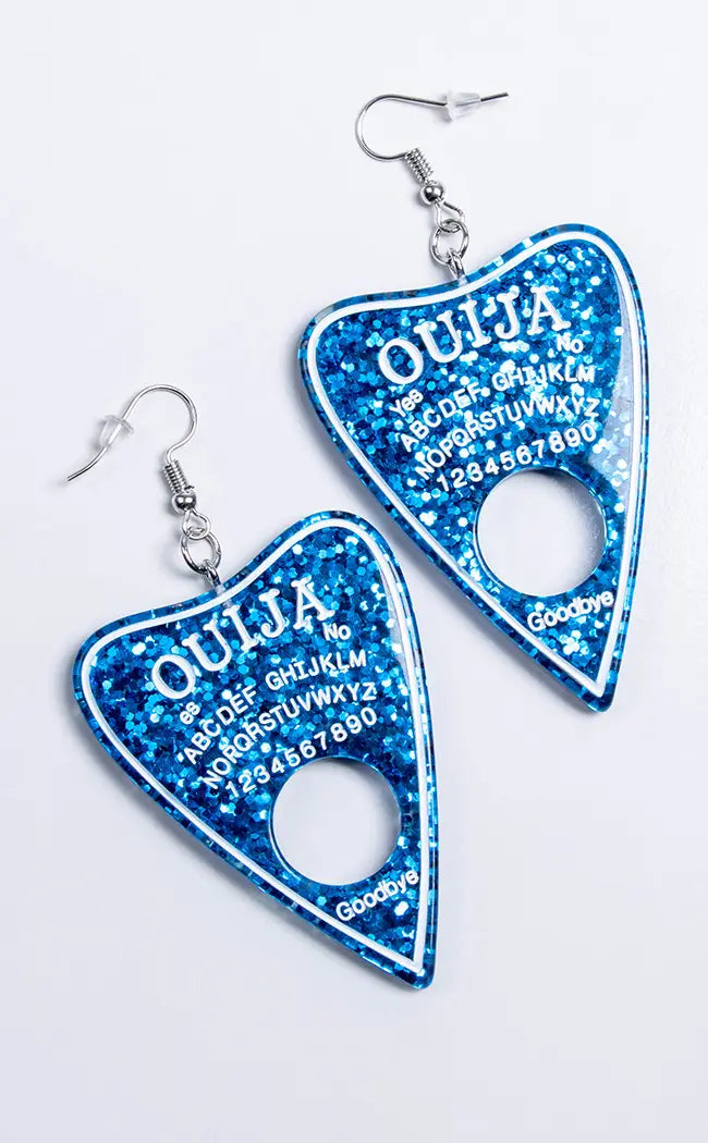 Ouija Planchette Earrings | Midnight Sparkle-Drop Dead Gorgeous-Tragic Beautiful