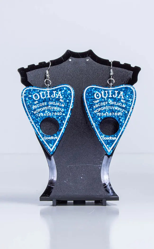 Ouija Planchette Earrings | Midnight Sparkle-Drop Dead Gorgeous-Tragic Beautiful