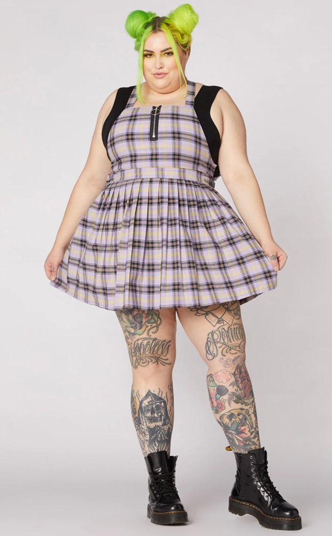 Outsider Tartan Pleat Pinny-Dangerfield-Tragic Beautiful