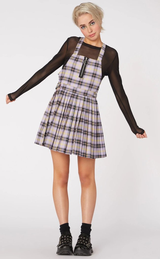 Outsider Tartan Pleat Pinny-Dangerfield-Tragic Beautiful