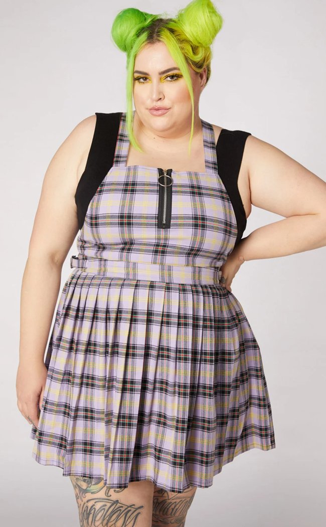 Outsider Tartan Pleat Pinny-Dangerfield-Tragic Beautiful