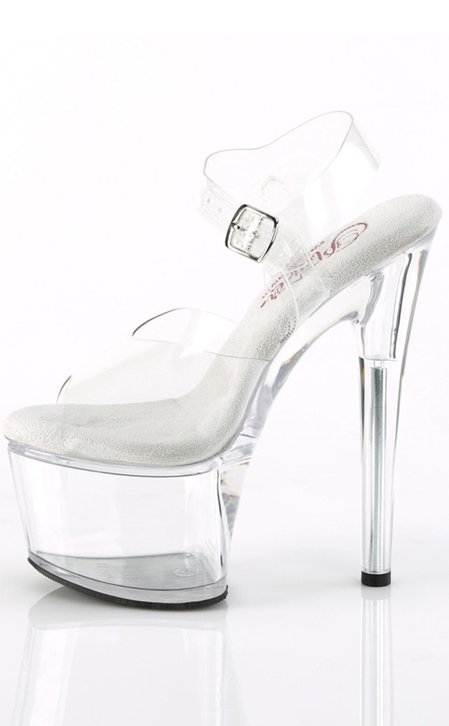 PASSION-708 Clear Platform Heels-Pleaser-Tragic Beautiful