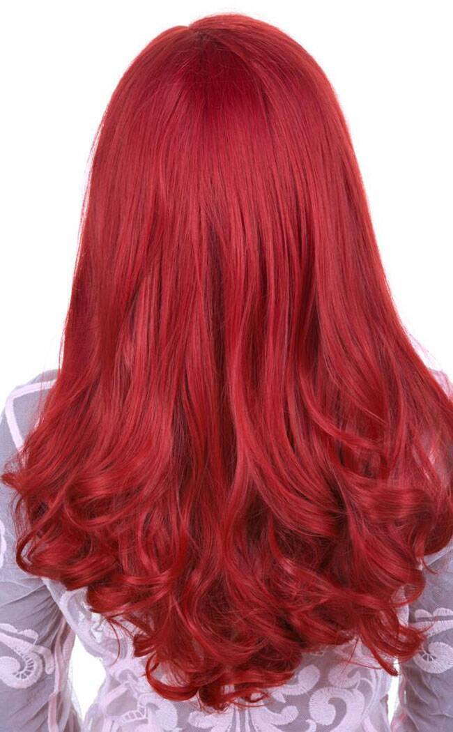 Peek-a-Boo Lace Front Red Wig-Rockstar Wigs-Tragic Beautiful