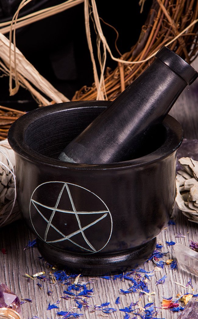 Pentagram Mortar and Pestle-TB-Tragic Beautiful