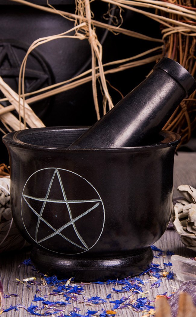 Pentagram Mortar and Pestle-TB-Tragic Beautiful