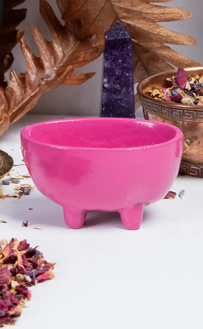 Pink Oval Cauldron-Cauldrons-Tragic Beautiful