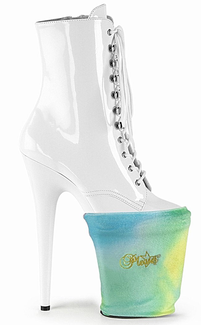Pleaser Pole Shoe Protectors Rainbow Velvet