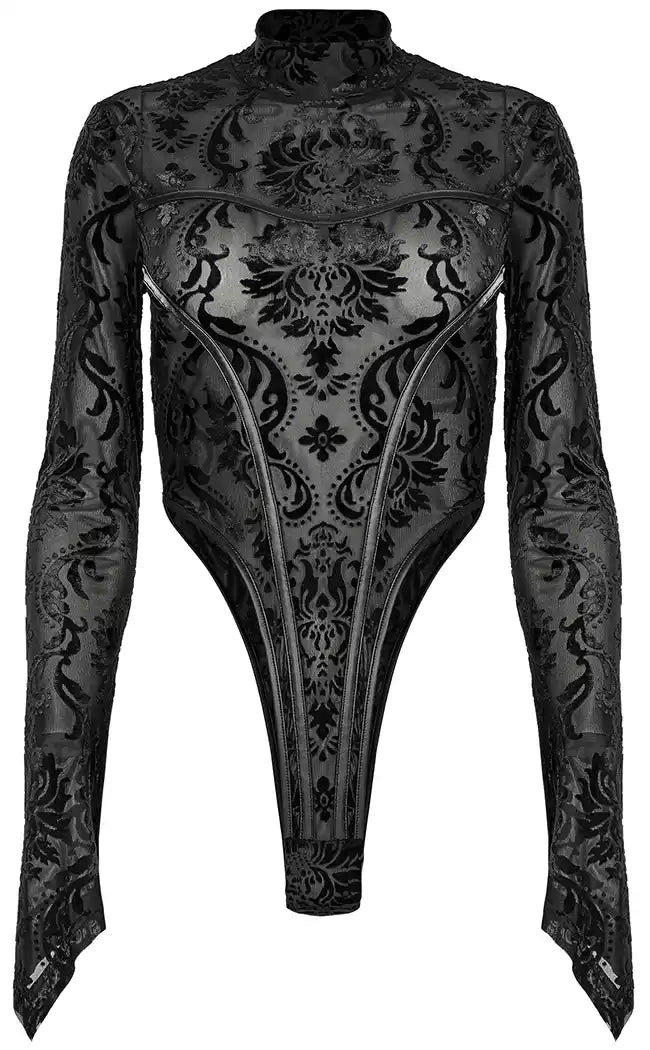 Provocateur High Cut Bodysuit-Punk Rave-Tragic Beautiful