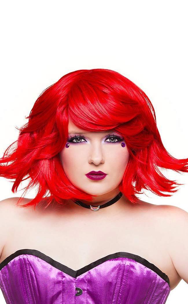 Ruby Red Bobbed Wig-Rockstar Wigs-Tragic Beautiful