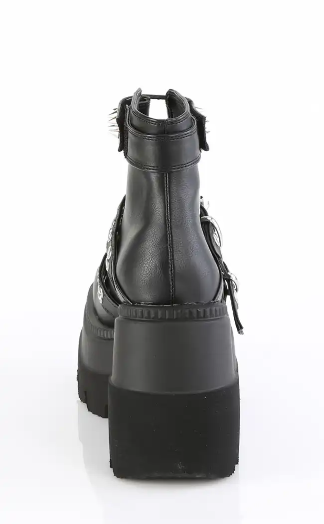 SHAKER-62 Black Ankle Boots-Demonia-Tragic Beautiful