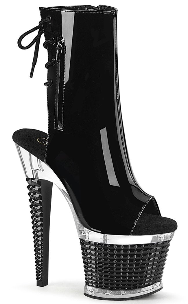 SPECTATOR-1018 Black Patent Ankle Boots-Pleaser-Tragic Beautiful