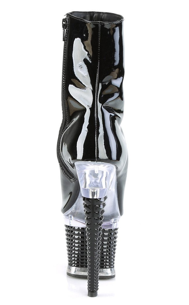 SPECTATOR-1021 Black Patent Ankle Boots-Pleaser-Tragic Beautiful