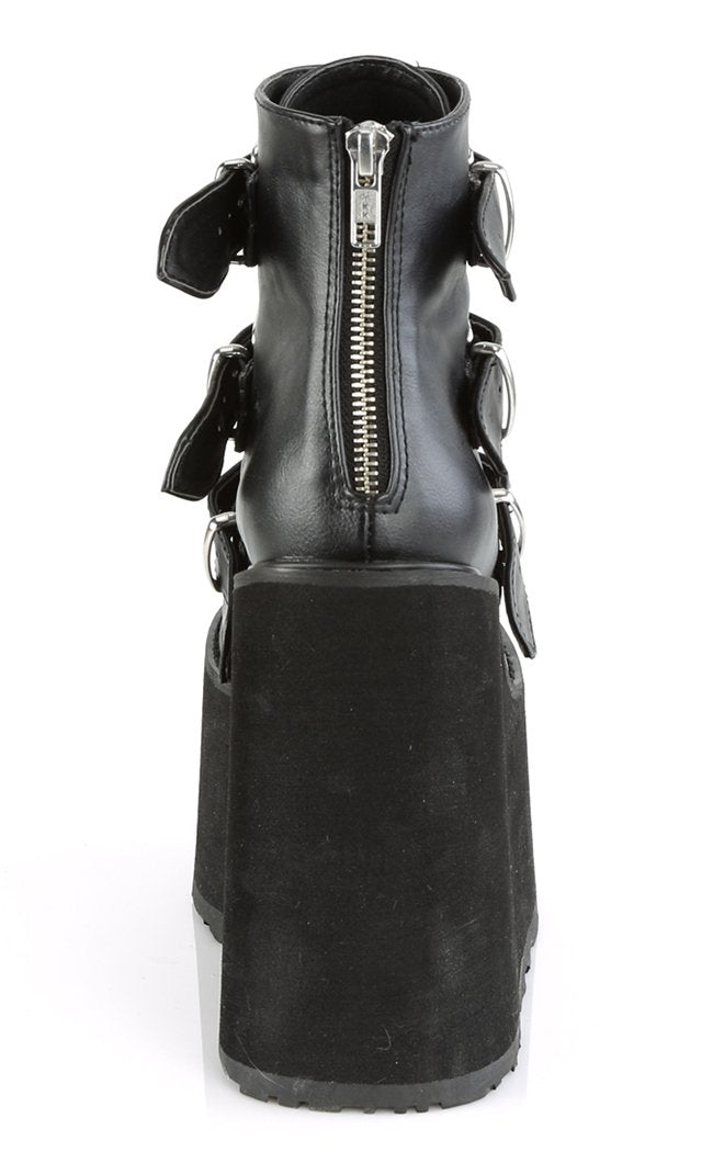 SWING-103 Black Vegan Leather Boots-Demonia-Tragic Beautiful