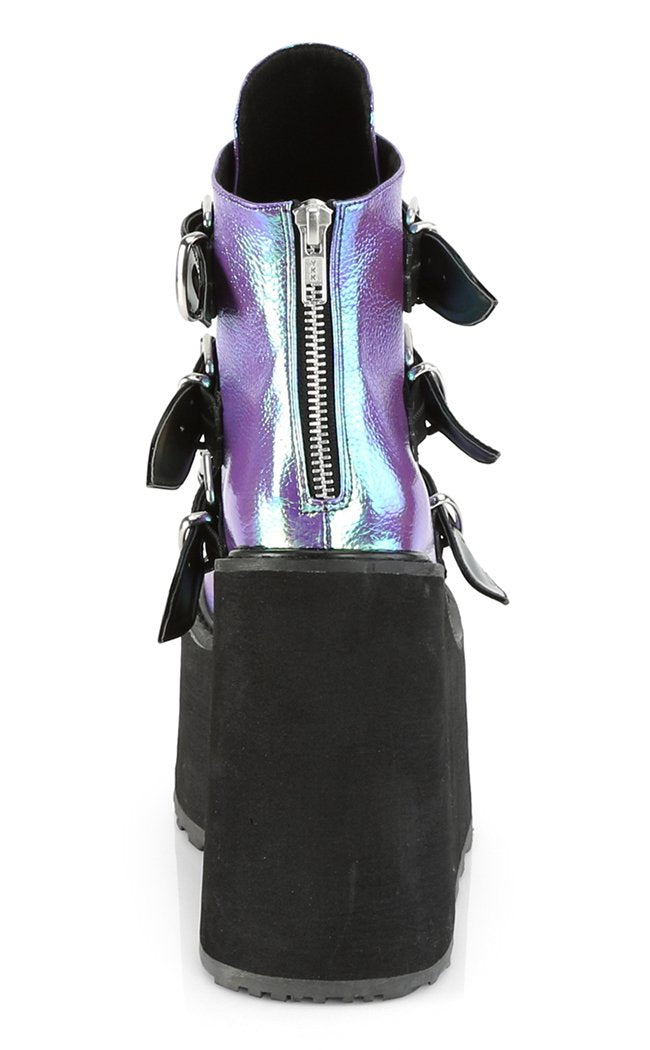 SWING-105 Purple Iridescent Boots-Demonia-Tragic Beautiful