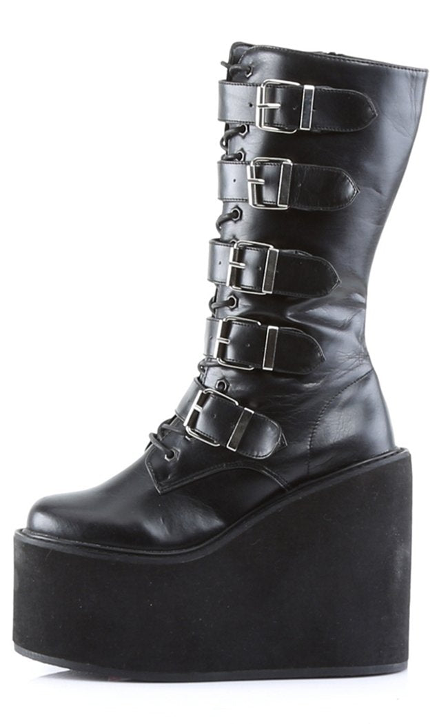 SWING-220 Black Boots-Demonia-Tragic Beautiful