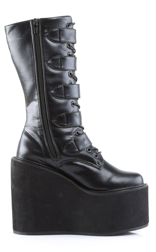 SWING-220 Black Boots-Demonia-Tragic Beautiful