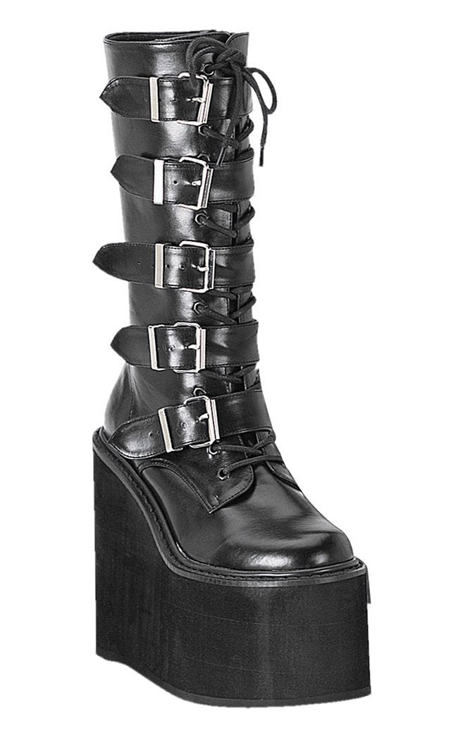 SWING-220 Black Boots-Demonia-Tragic Beautiful