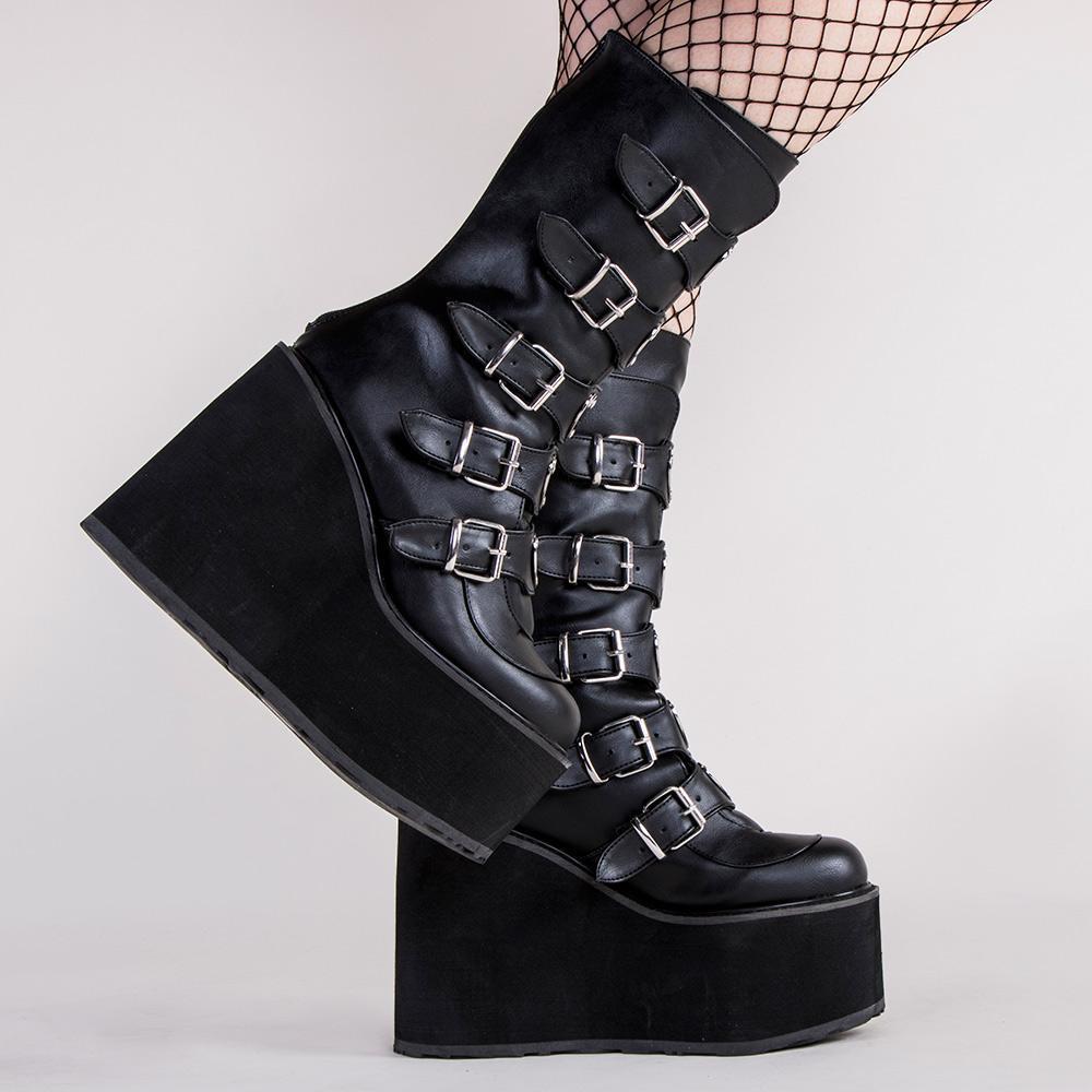 SWING-230 Black Boots (Au Stock)-Demonia-Tragic Beautiful