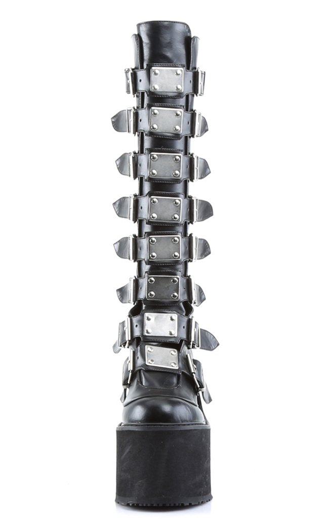 Demonia Swing-815 Matte Trinity Platform Boots (Au Stock)-Demonia-Tragic Beautiful