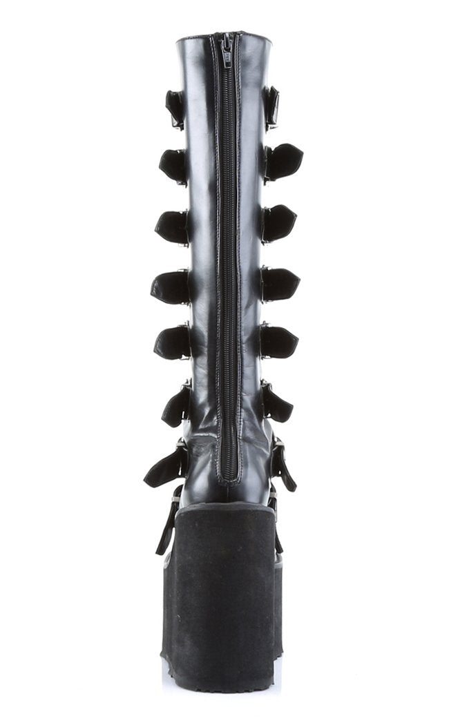 Demonia Swing-815 Matte Trinity Platform Boots (Au Stock)-Demonia-Tragic Beautiful